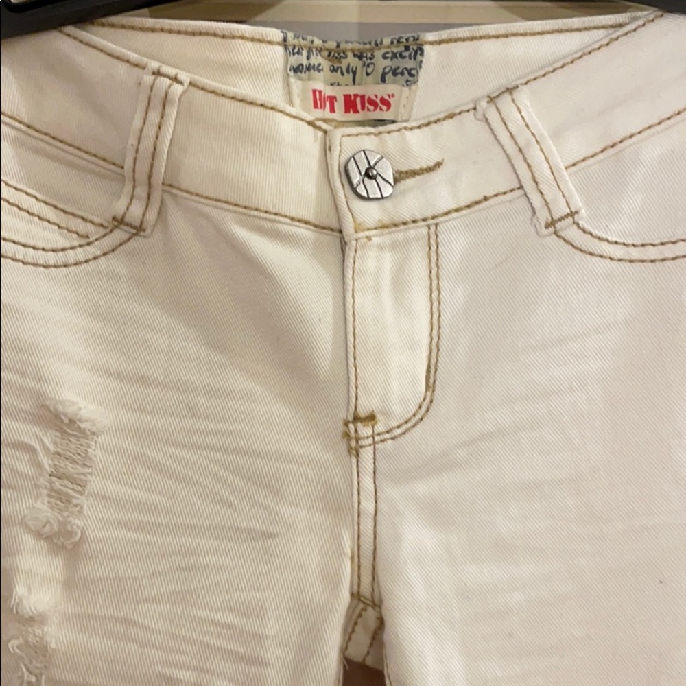 Hot kiss distressed skinny jeans